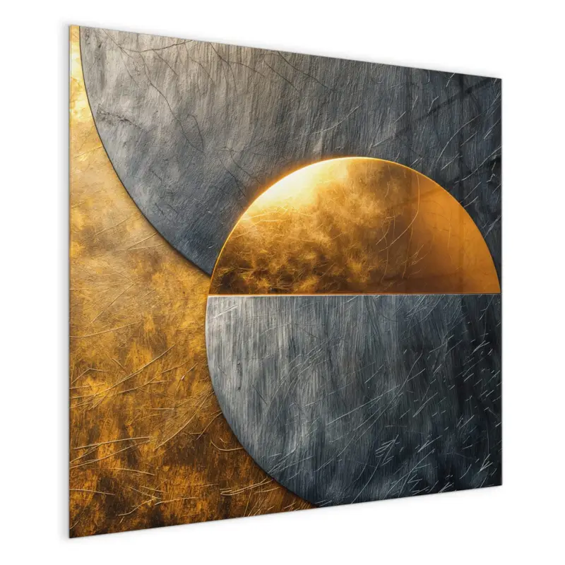 Abverkauf Magnettafel - Abstrakte Kreise 30 x 30 cm
