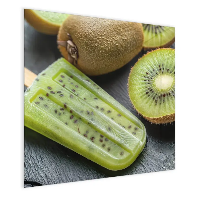 Magnettafel - Kiwi Eis am Stiel 30 x 30 cm Begrenztes Angebot