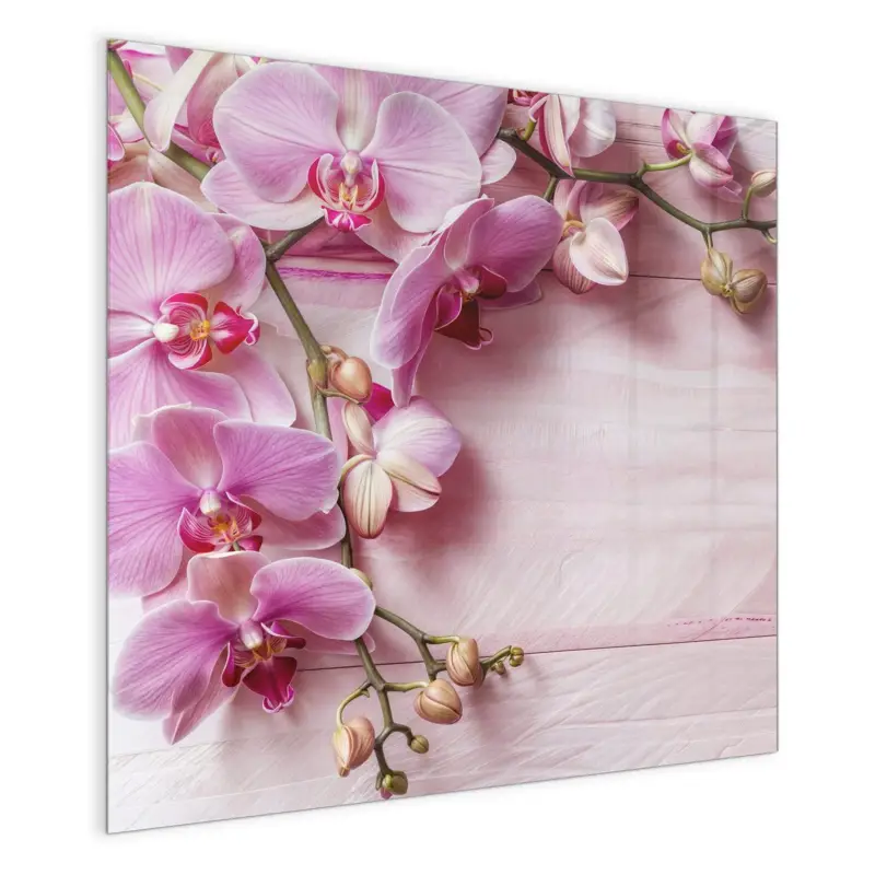 Magnettafel - Orchideen Holz Hintergrund 30 x 30 cm Jetzt Kaufen