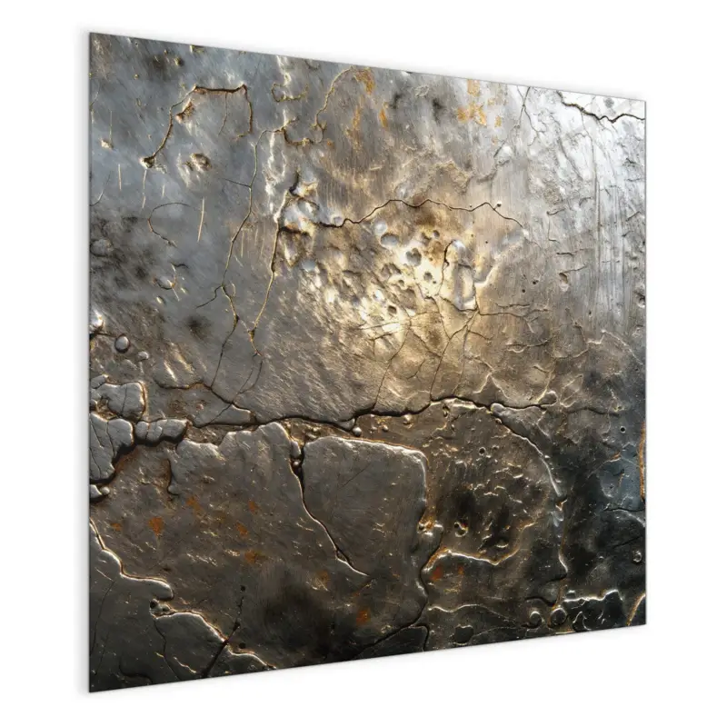 Magnettafel - Gekrakeltes Metall 30 x 30 cm Neue Ware