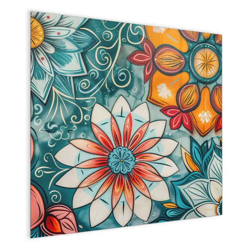 Jetzt Bestellen Magnettafel - Blumenmuster Mandala 30 x 30 cm