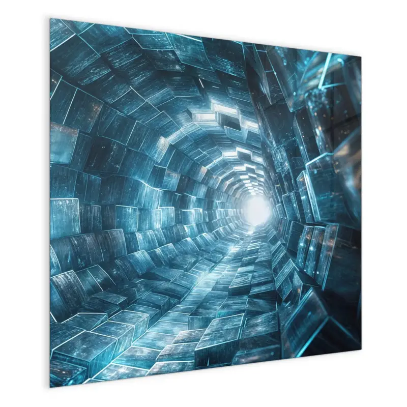 Mega-Angebot Magnettafel - Futuristischer Tunnel 30 x 30 cm