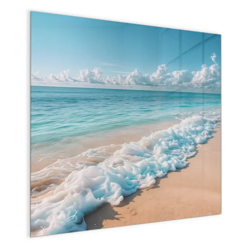 Preisreduziert Magnettafel - Strand Surf Wellen 30 x 30 cm
