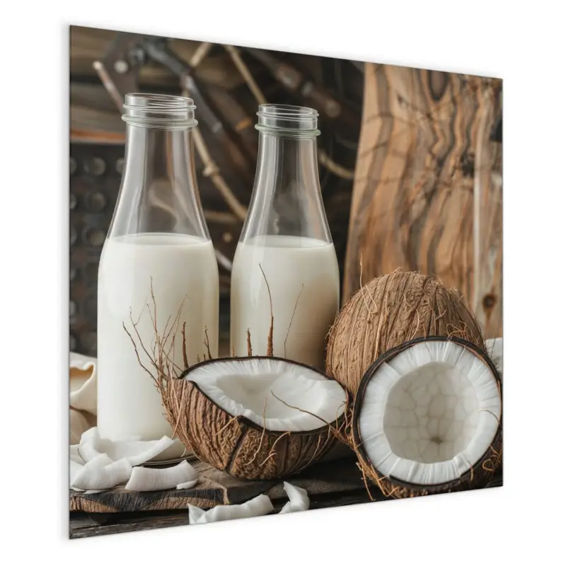 Zertifiziert Magnettafel - Kokosnusslmahlzeit 30 x 30 cm