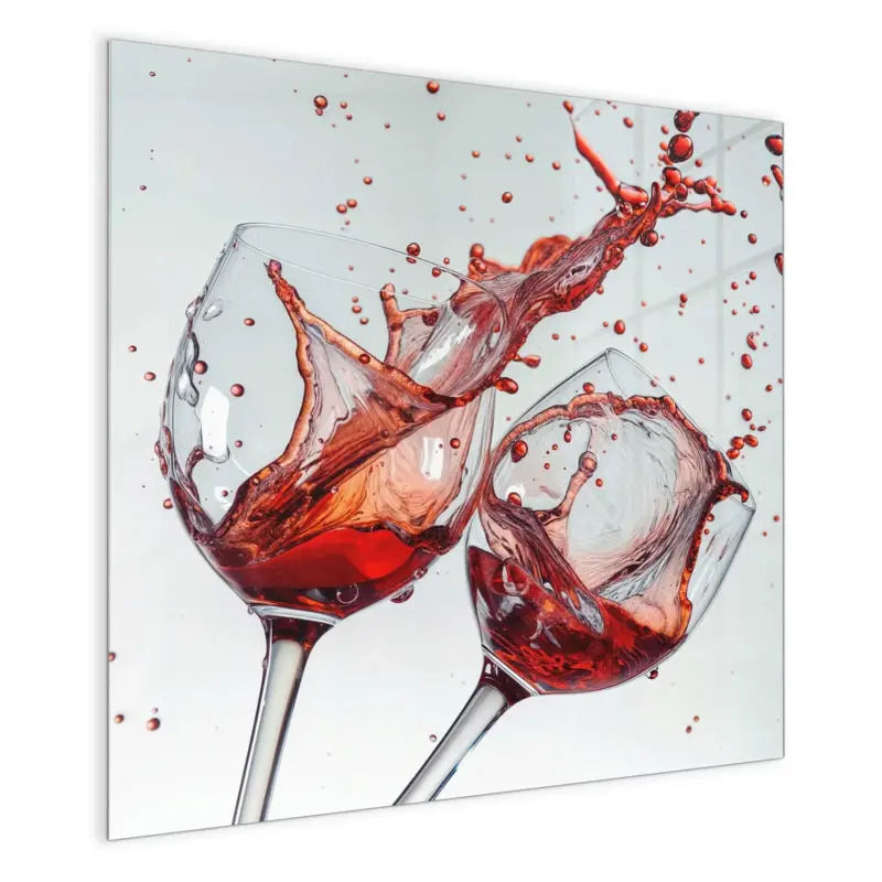 Magnettafel - Weinkelchplätschern 30 x 30 cm Günstig