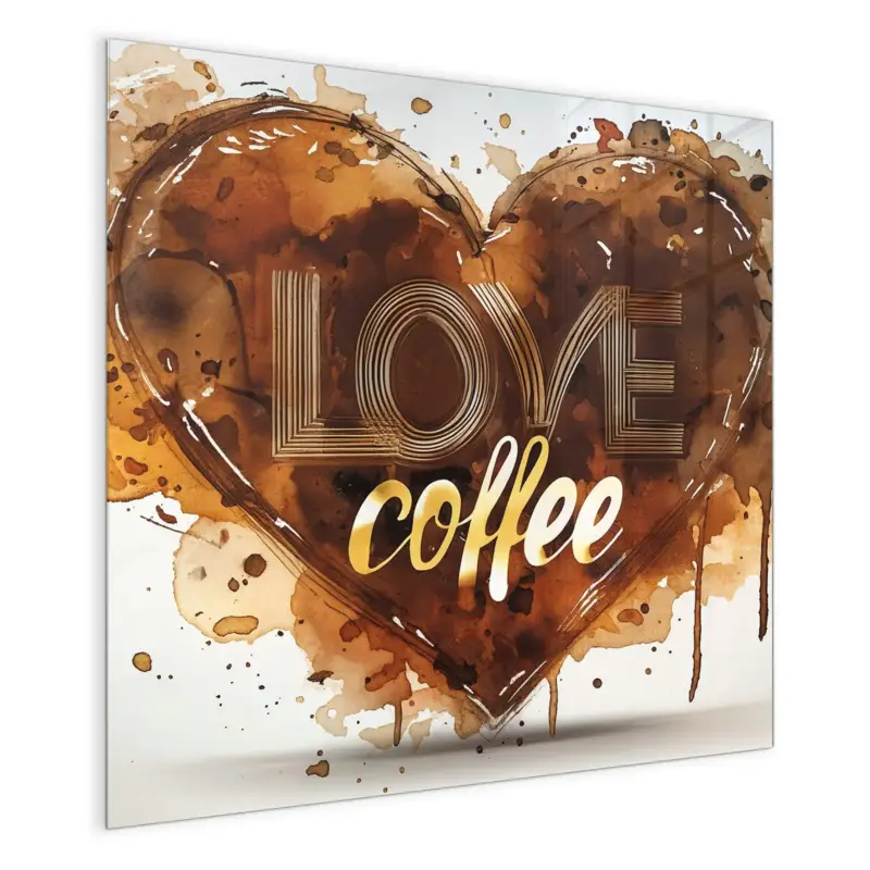 Garantierte Lieferung Magnettafel - Kaffeeherz 30 x 30 cm