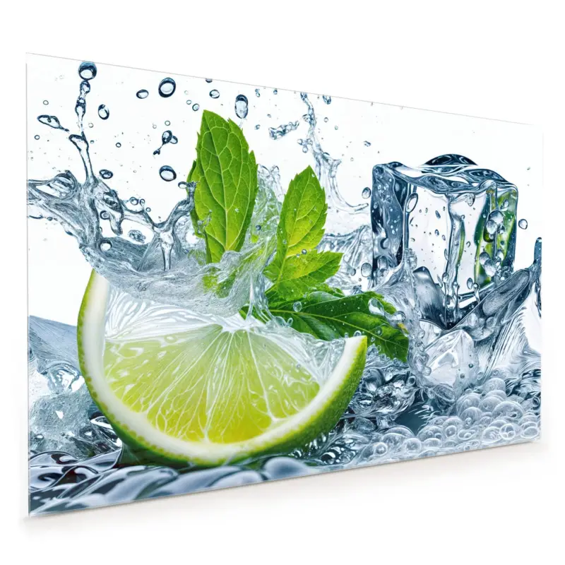 Preiswert Küchenrückwand - Limettenspritzer 40 x 40 cm