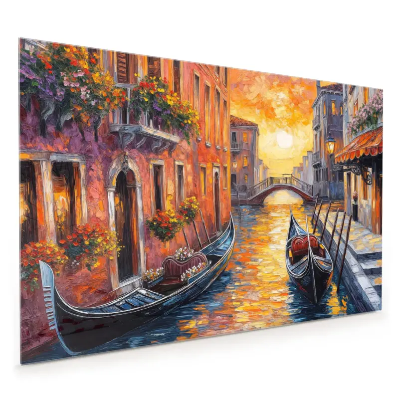 Ausverkauf Küchenrückwand - Romantische Stadtansicht 40 x 40 cm