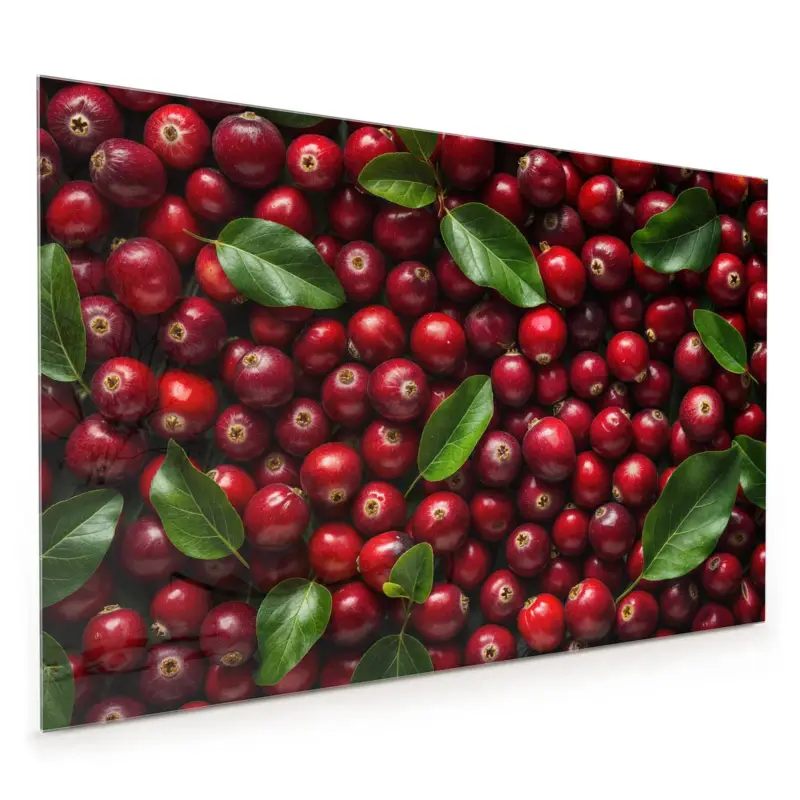 Kostenloser Versand Küchenrückwand - Frische Preiselbeeren 40 x 40 cm