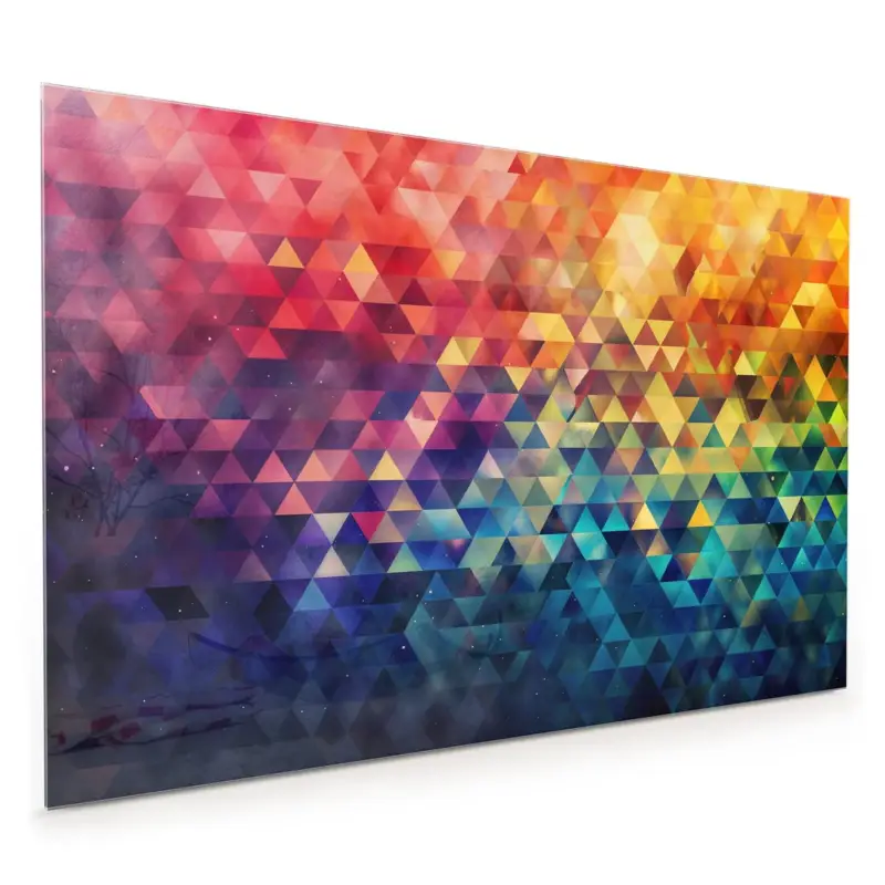 Küchenrückwand - Bunte Dreiecke 40 x 40 cm Sonderaktion