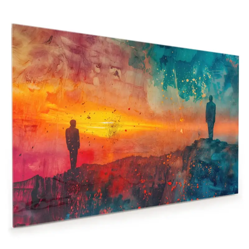 Aktuell Küchenrückwand - Abstrakte Sonnenaufgang 40 x 40 cm