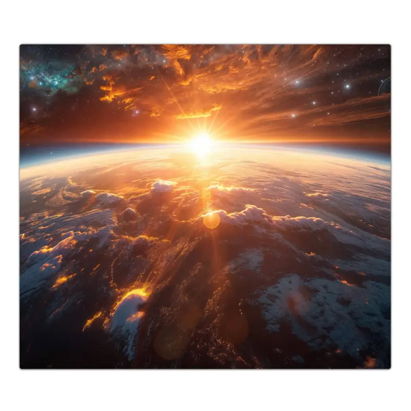 Herdabdeckplatte Sonnenaufgang Erde 1-Teilig (60x52cm) Meistverkauft