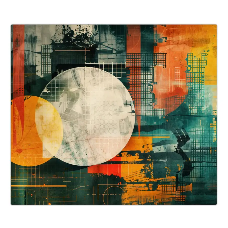 Herdabdeckplatte Geometrie von Abstrakte 1-Teilig (60x52cm) Sofort Bestellen