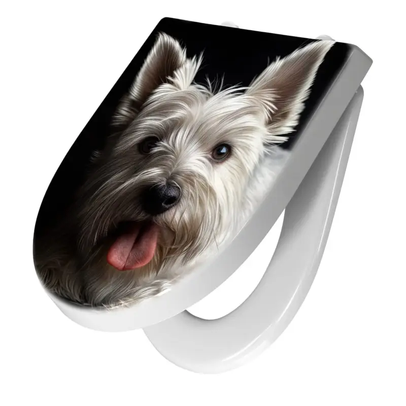 WC-Sitz mit Absenkautomatik Weisser Hund Top-Preis