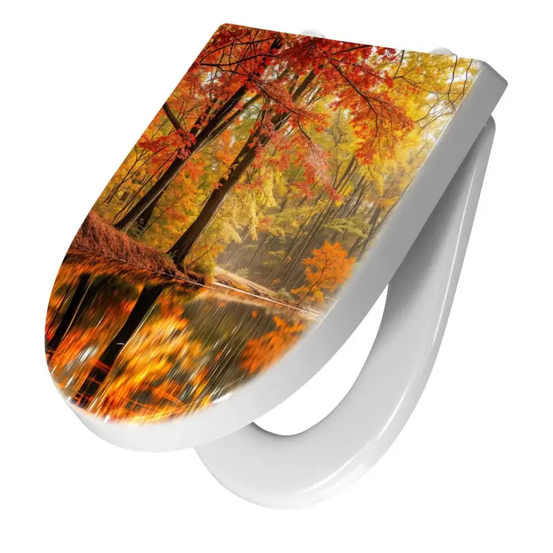 WC-Sitz mit Absenkautomatik Herbstwald am See Angebot