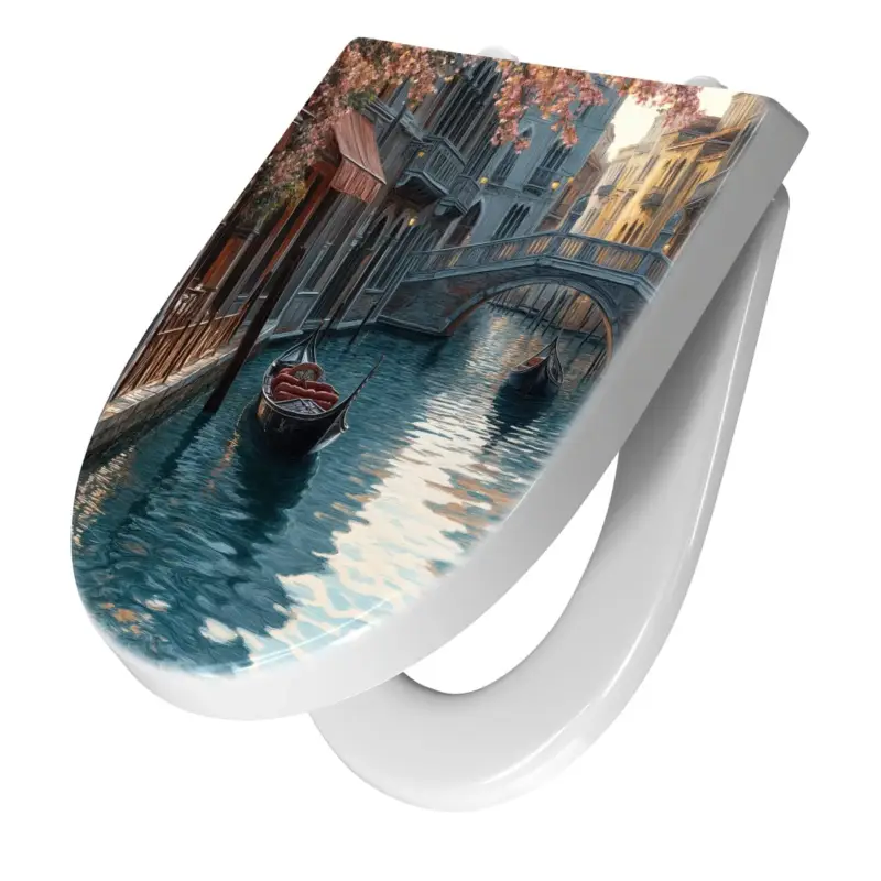 Abverkauf WC-Sitz mit Absenkautomatik Sonnenuntergang Venedig