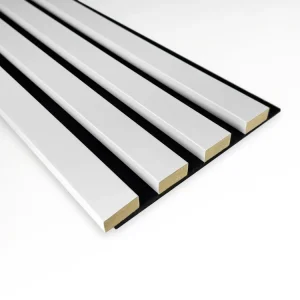 Akustikpaneele auf schwarzem Filz aus MDF Weiß – Prestige Decor Sichere Zahlung