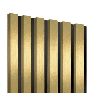 Akustikpaneele auf schwarzer HDF Platte-Gold-LAMEO Billig