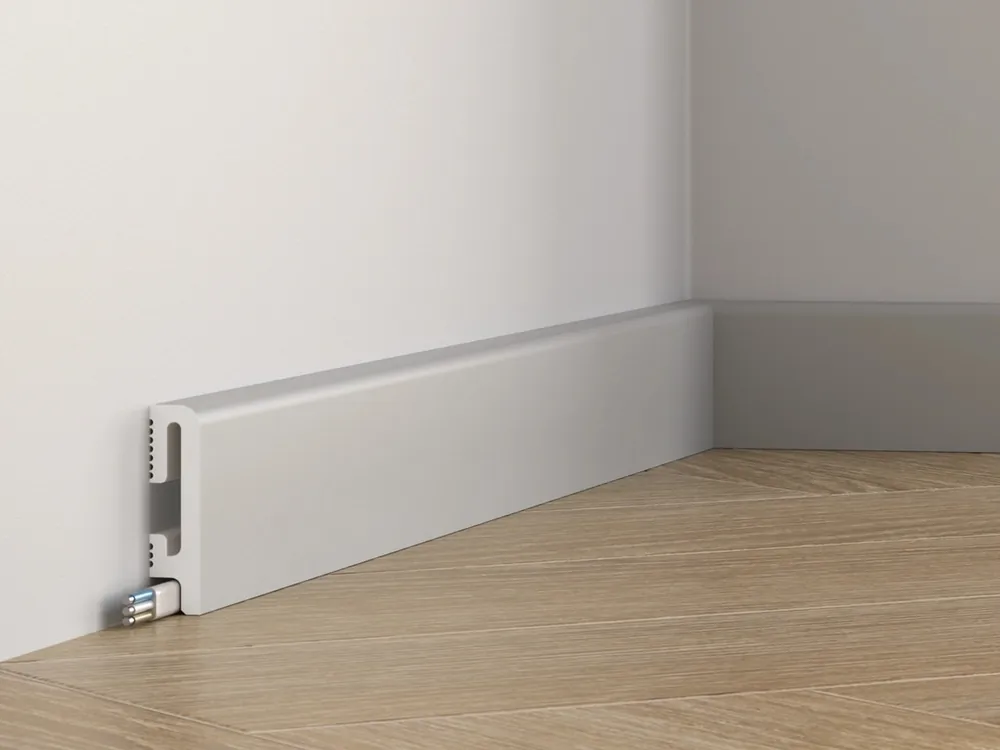 Markenware Sockelleiste 6 cm PVC DuroFit PF060G - Grau – Premium Floor
