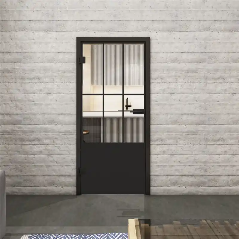 Rabatt Ganzglastür Loft Schwarzlack 03 Auf Klarglas