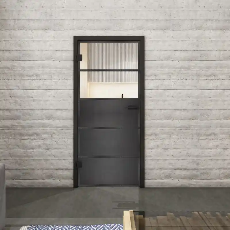 Ganzglastür Loft Schwarzeisen Genietet 13 Auf Klarglas Begrenztes Angebot