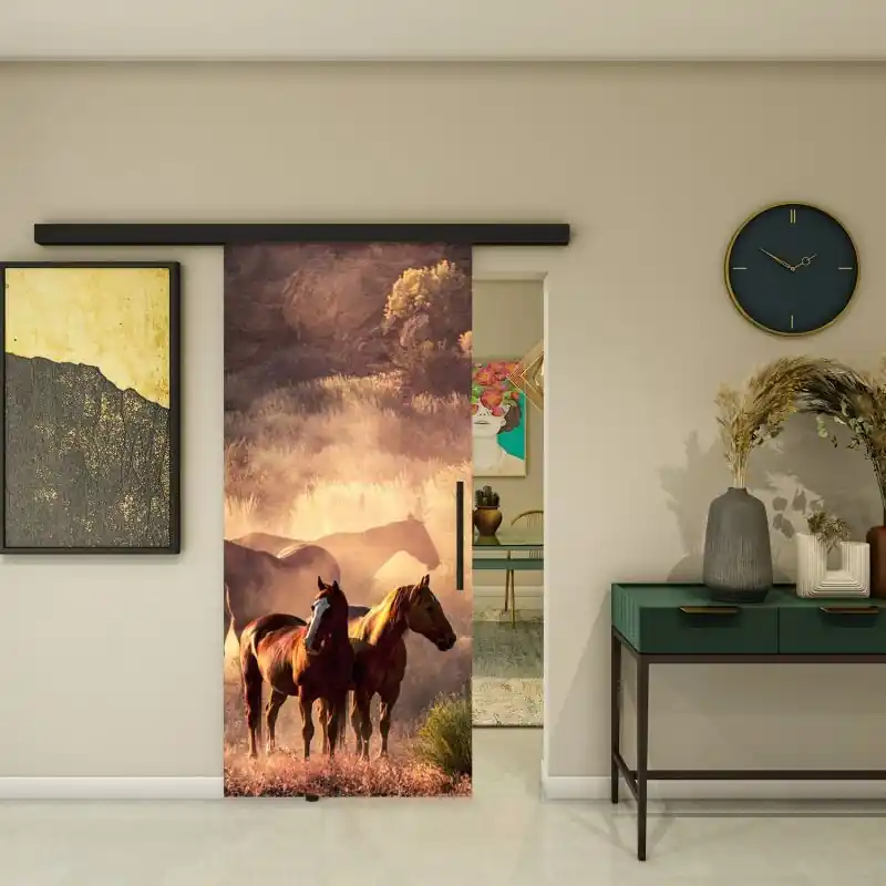 Glasschiebetür BLACK-LINE - Fotoprint Modell 316 Meistverkauft