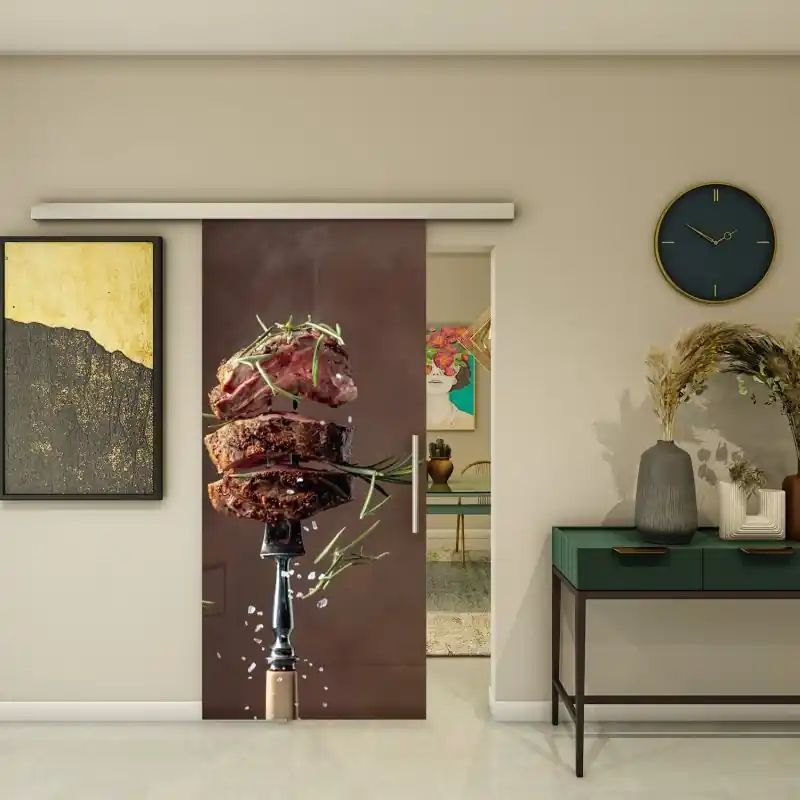 Glasschiebetür SLIM-LINE - Fotoprint Modell 114 Sichere Zahlung