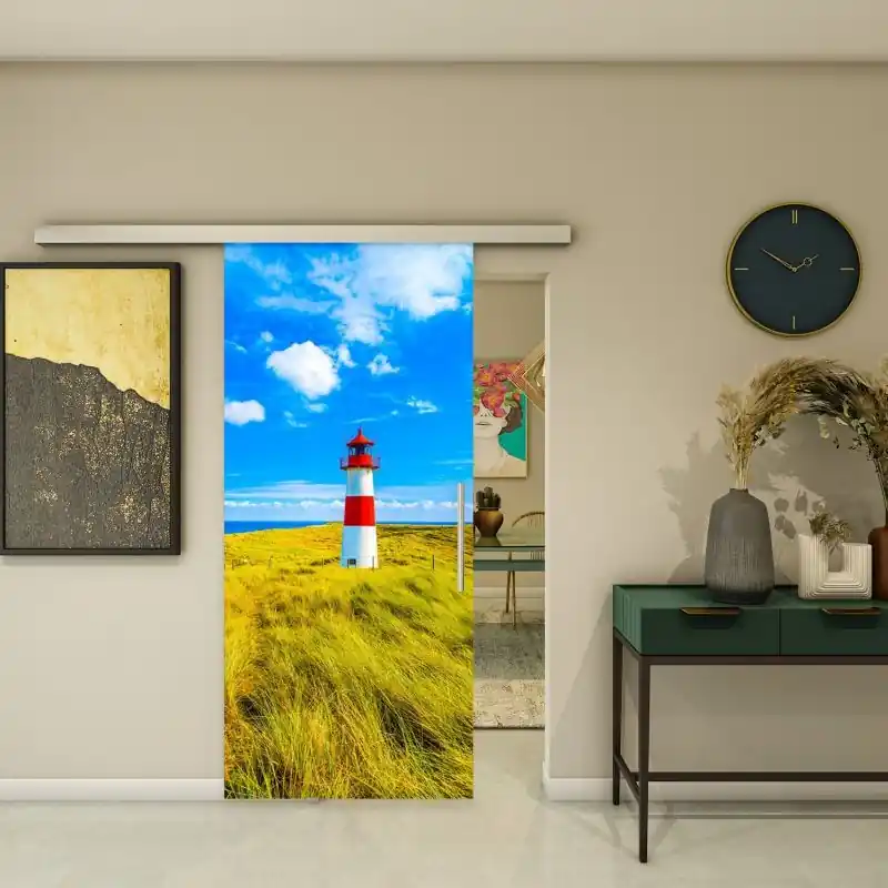 Versand Am Gleichen Tag Glasschiebetür SLIM-LINE - Fotoprint Modell 148