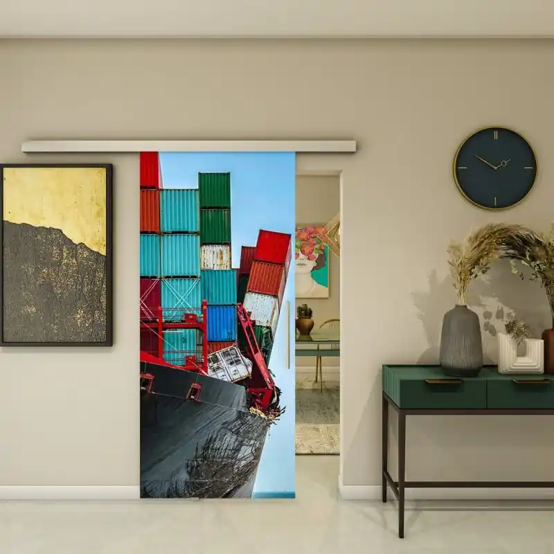 Must-Have Glasschiebetür SLIM-LINE - Fotoprint Modell 264