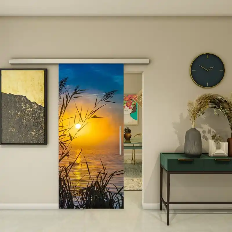 Glasschiebetür SLIM-LINE - Fotoprint Modell 283 Gratis Versand