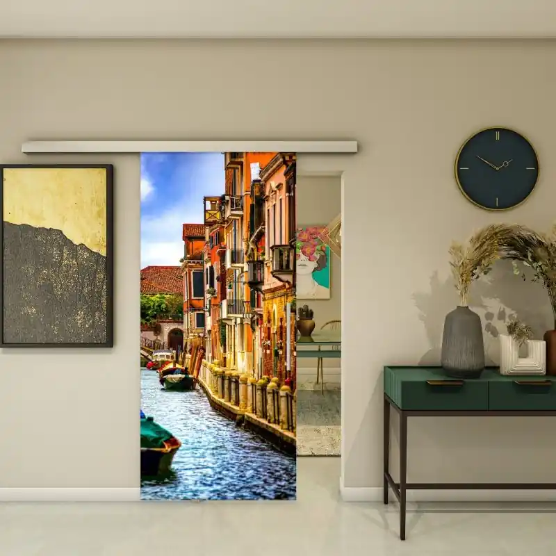 Knallerangebot Glasschiebetür SLIM-LINE - Fotoprint Modell 297