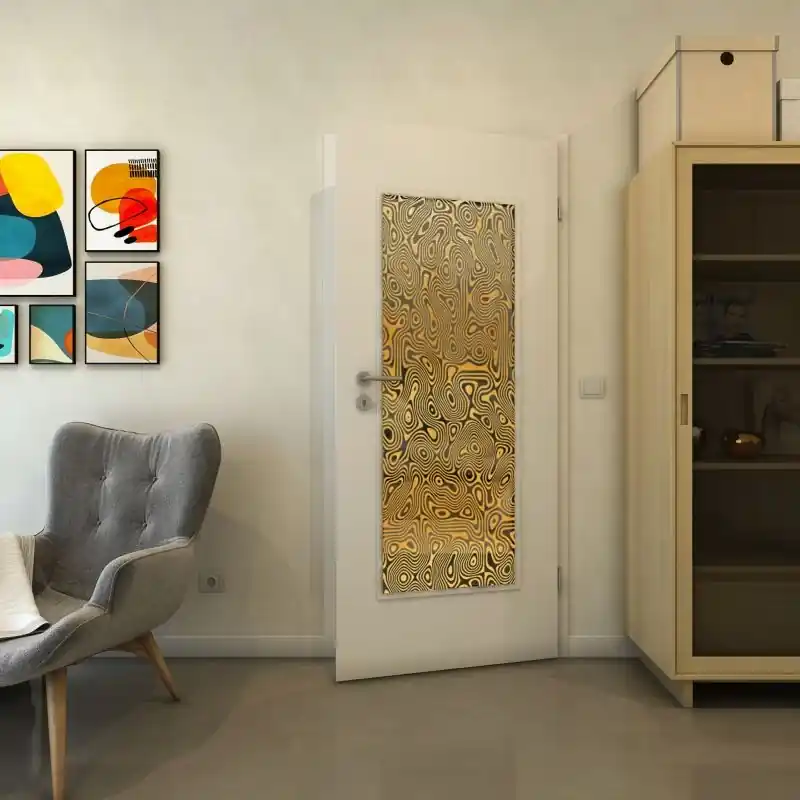 Knallerangebot Lichtausschnitt - Fineprint Modell 076 Gold auf Grauglas