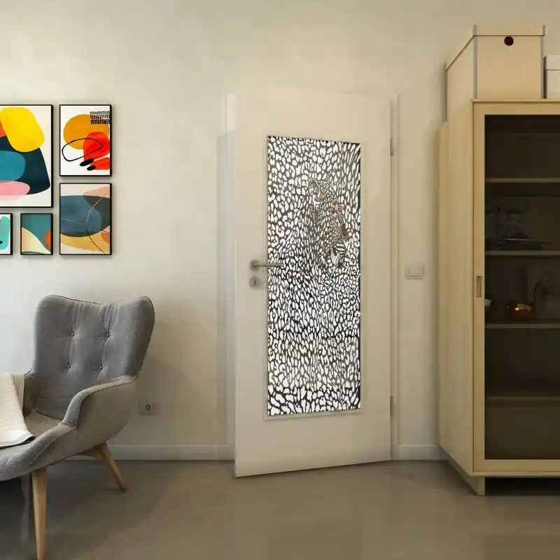 Aktuell Lichtausschnitt - Fineprint Modell 016 Weiss auf Grauglas