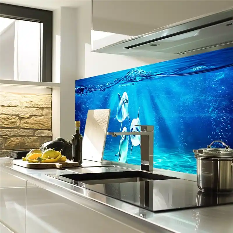 Glas Küchenrückwand 6 mm ESG Motive KRWM-0865 Geprüft