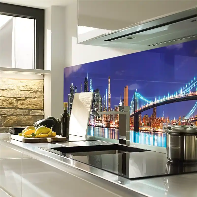 Markenprodukt Glas Küchenrückwand 6 mm ESG Motive KRWM-0870