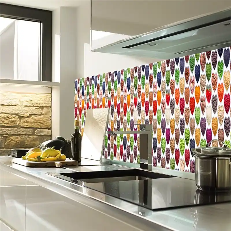 Gratis Versand Glas Küchenrückwand 6 mm ESG Motive KRWM-0972