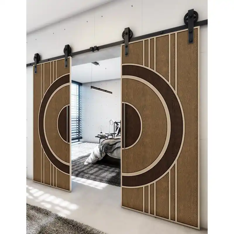 Zertifiziert Holzschiebetür Barn-Line - Holz-Mix Model 3035