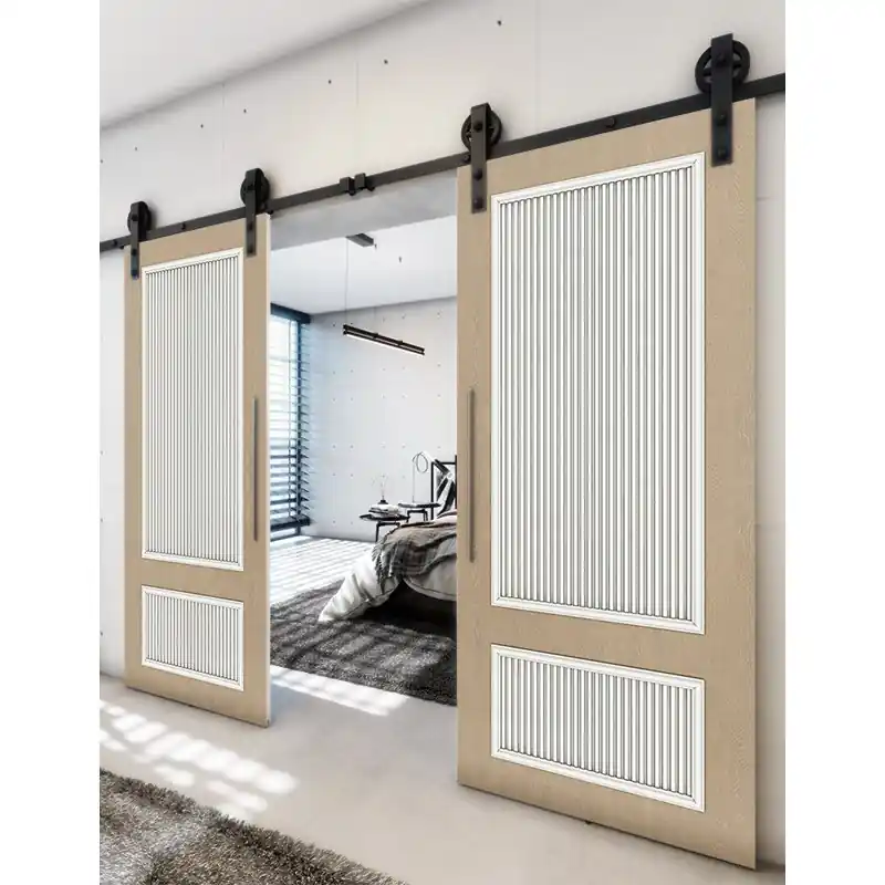 Sofort Bestellen Holzschiebetür Barn-Line - Eiche und Weiss Model 3006