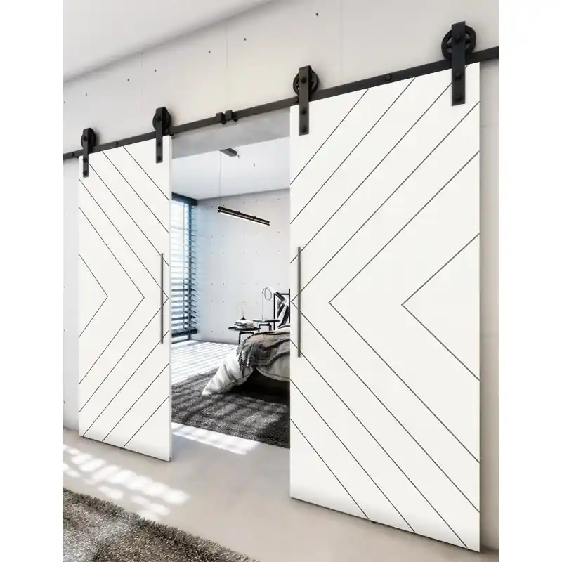 Gratis Versand Holzschiebetür Barn-Line - Weiss Model 3038