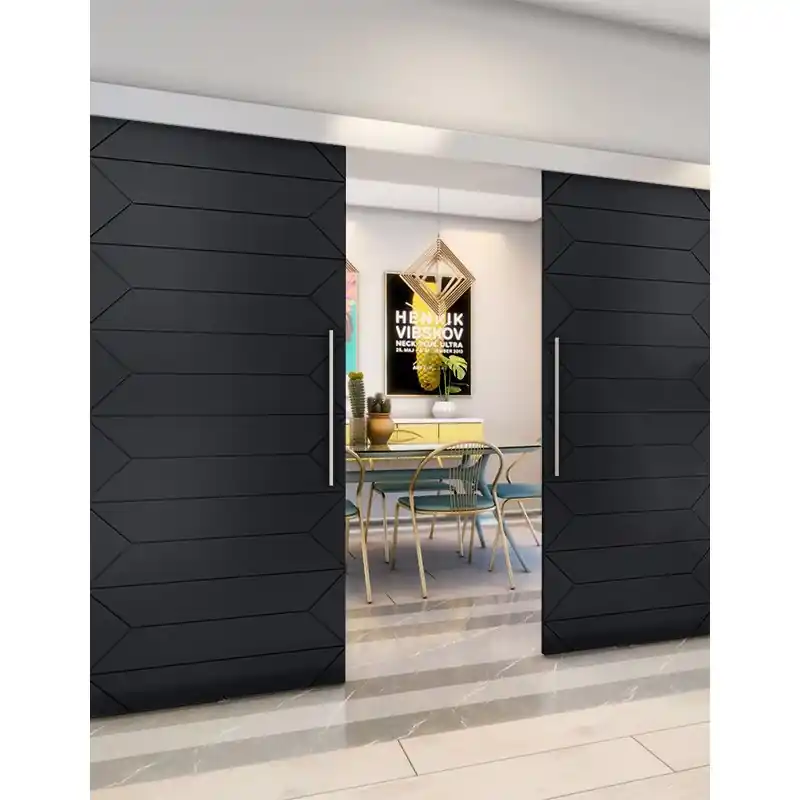 Markenprodukt Holzschiebetür Eco-Line - Schwarz Model 4008