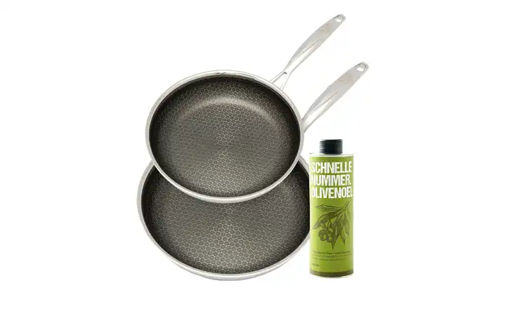 Sichere Zahlung Hensslers Edelstahl-Pfannen-Set