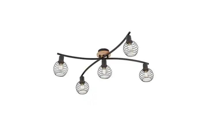 Paul Neuhaus Deckenleuchte, 5-flammig, Holz/Metall Rabatt
