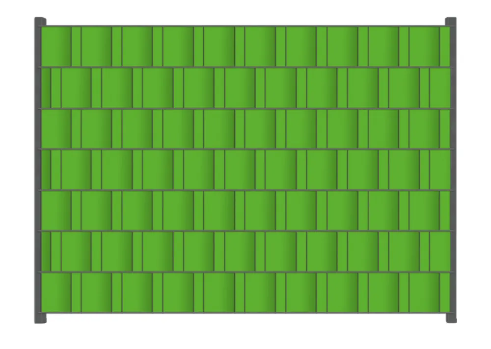 Zaunsichtschutz Maigrün Breite 200 cm x Höhe 140 cm Sichere Zahlung