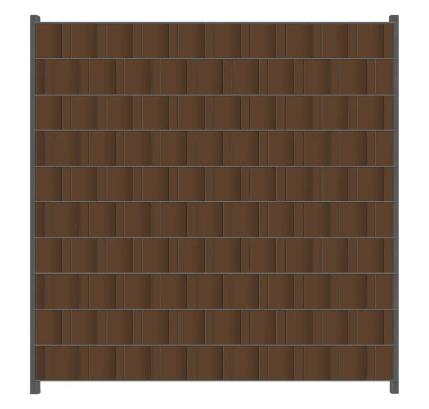 Zaunsichtschutz Braun Breite 200 cm x Höhe 140 cm Saisonangebot