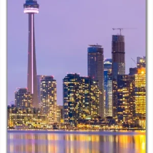 Angebot Selbstklebende Türtapete Toronto Skyline - Kanada am Abend selbstklebende Folie, 93 x 205 cm