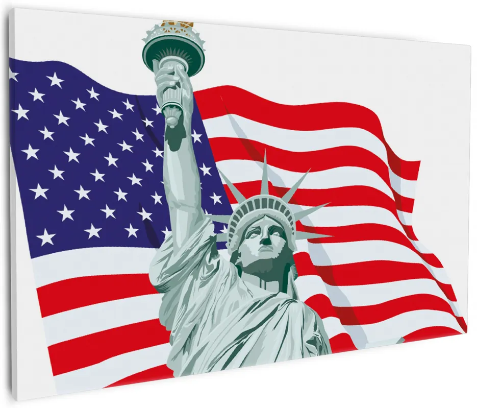 Beliebt Leinwandbild Freiheitsstatue USA 60 x 90 cm