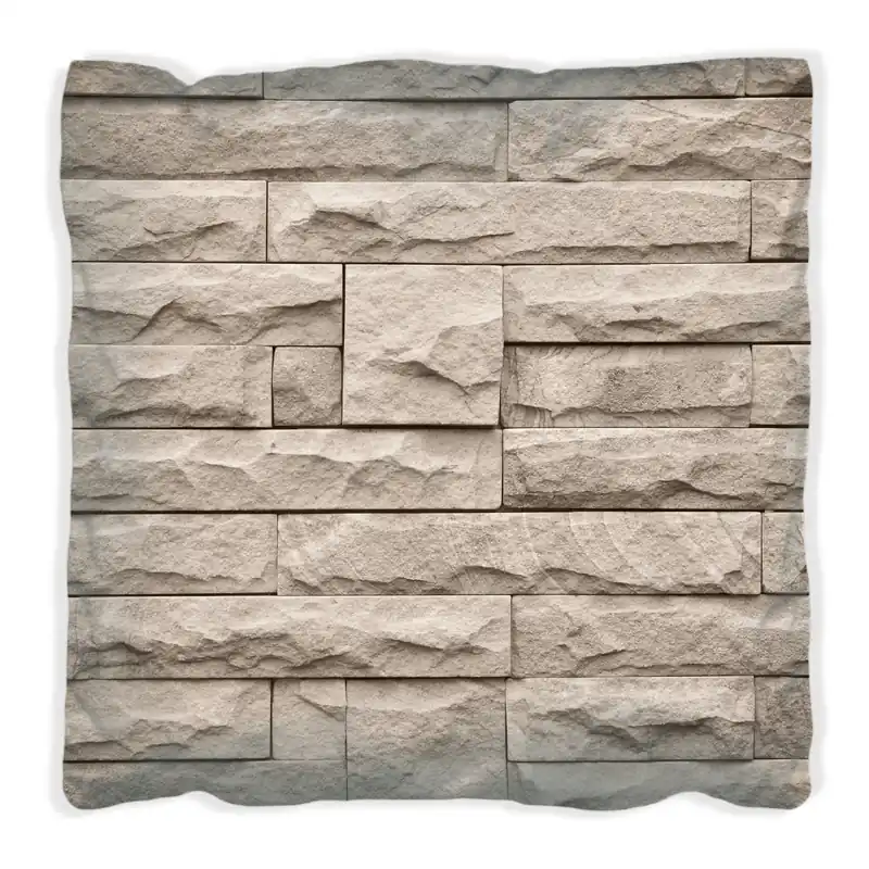 Kissen Steinwand grau-braun 40 x 40 cm, Foto Jetzt Kaufen