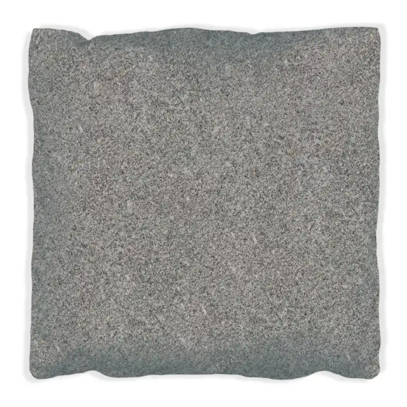 Kissen Muster grauer Marmor Optik -Granit - marmoriert 60 x 60 cm, weiß Preiswert
