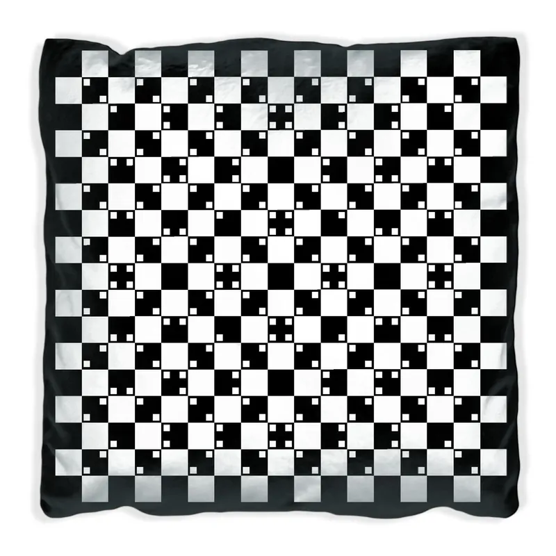 Kissen Optische Täuschung - Illusion - schwarz weiß 30 x 30 cm, schwarz Jetzt Kaufen