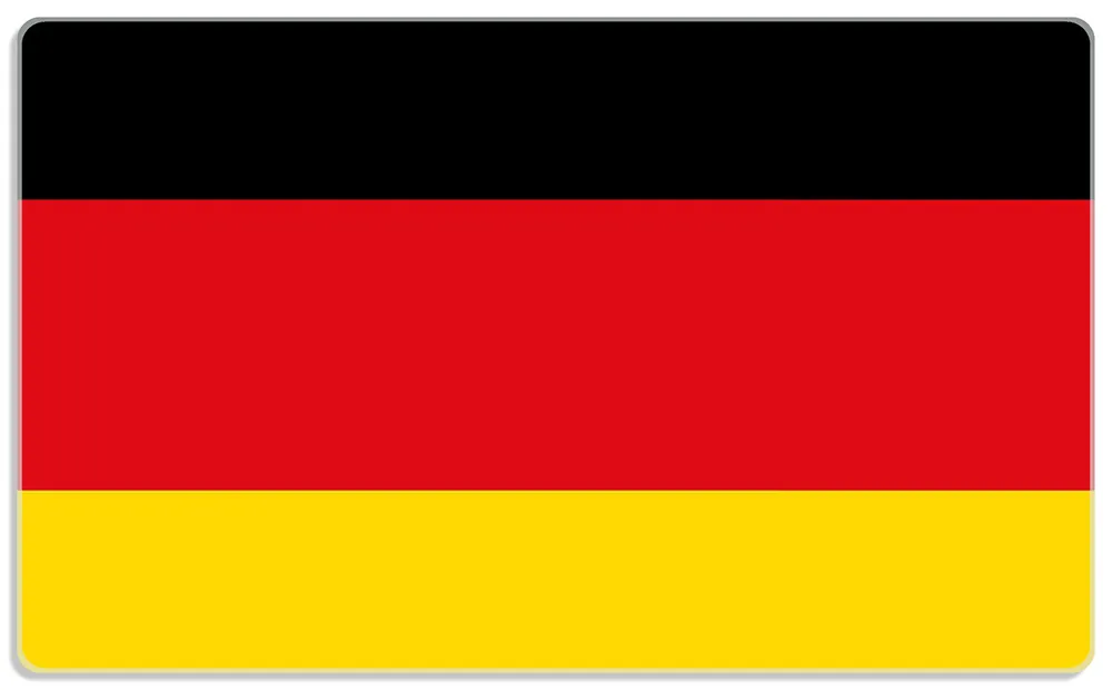Markenprodukt Frühstücksbrettchen Deutsche Flagge 6 Sück